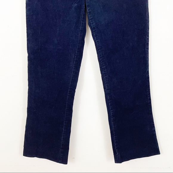 ANTHROPOLOGIE Essential Collection Navy Corduroy Ankle Crop Size 6 - Picture 6 of 10